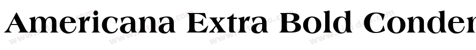 Americana Extra Bold Condensed BT1字体转换